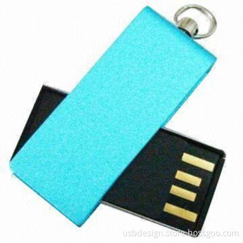 Tiny USB Flash Drive with Silkscreen or Laser Printing and Up to 32GB Memory Capacity